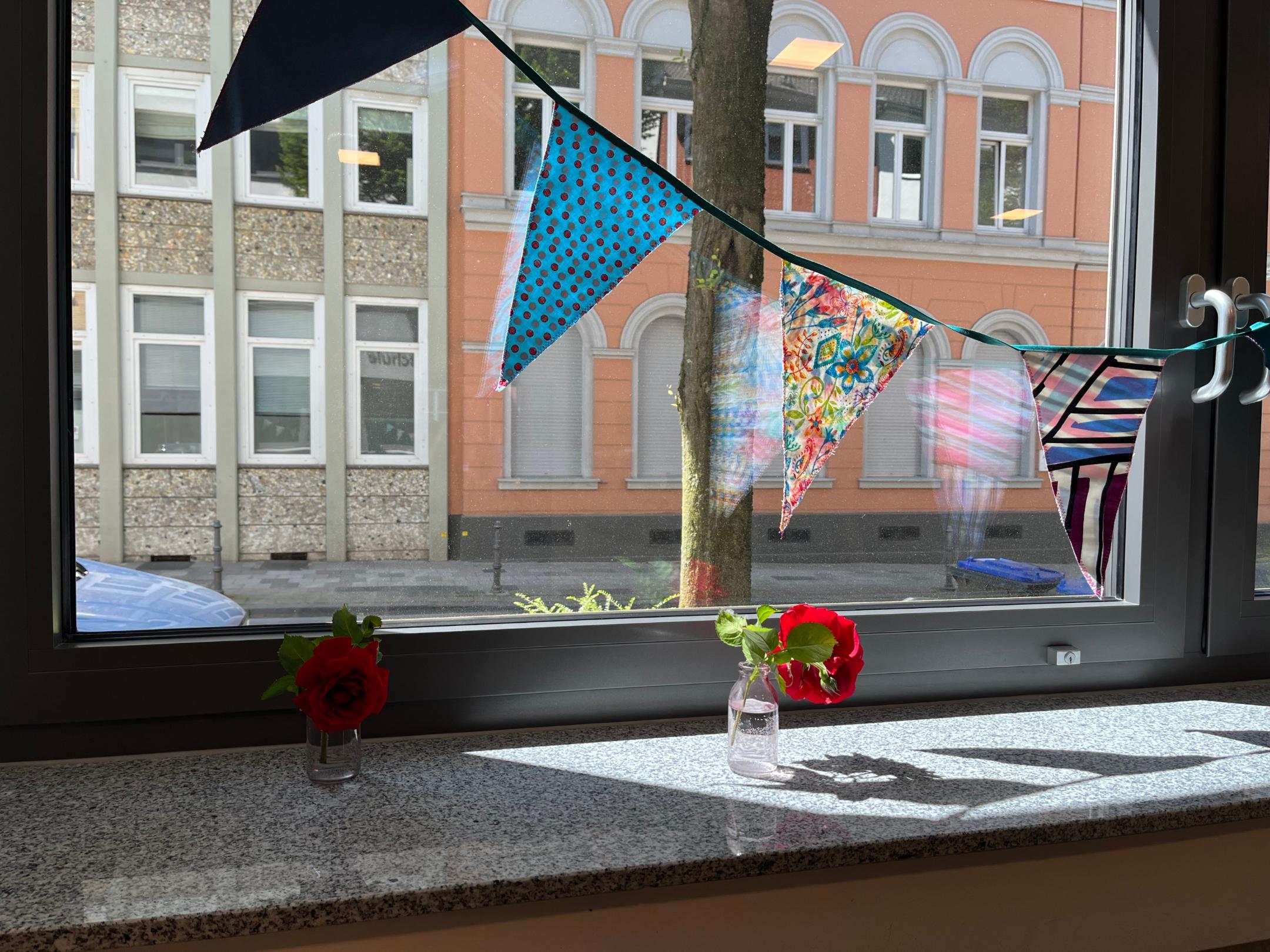 Blick aus dem Schülercafé