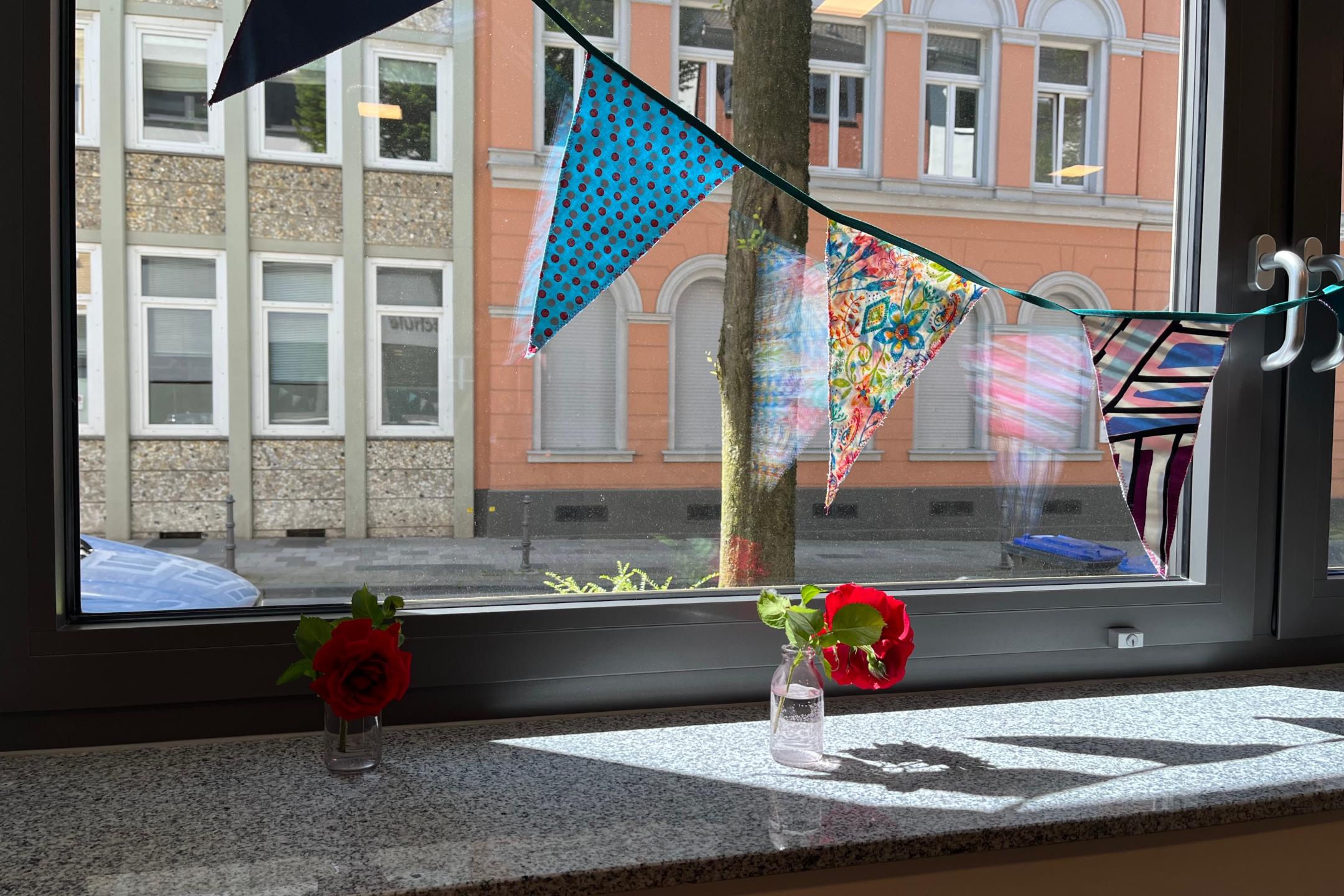 Blick aus dem Schülercafé